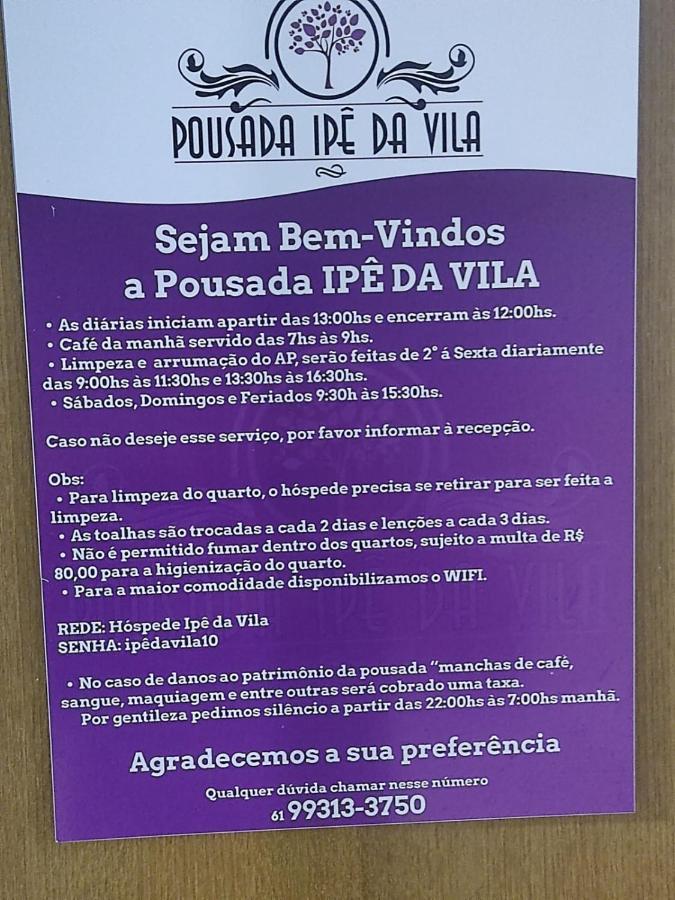 Pousada Ipe Da Vila Brasilia Exterior photo